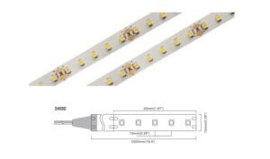 No Resistor 100 LED/m | 3528 SMD 100LED/m 24V 6.7W/m 2700K