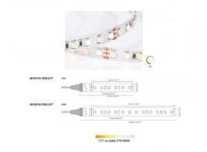 Dual White 120 LED/m | 3528 SMD 120LED/m 12V 9.6W/m Mix 4000K