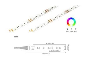 RGB Series 48 LED/m | 5050 SMD (12V) 48LED/m 12V 3.8W/m Red