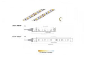 Dual White 2-in-1 60 LED/m | 5050 SMD 60LED/m 12V 12W/m 2700K