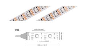 Digital Series 60 LED/m | 5050 SMD (WS2811 Constant) 60LED/m 12V 8.1W/m Red