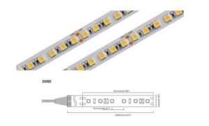 5050 Series 96 LED/m | 5050 SMD 96LED/m 24V 19.2W/m 2700K