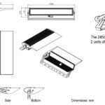 2450 Watt cool white dimmable 60°x60° LED high mast light (IP65) - Gallery Image 1